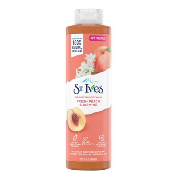 شامپو بدن هلو و گل یاس سینت ایوز St.Ives Fresh Peach & Jasmine Body Wash 650ml