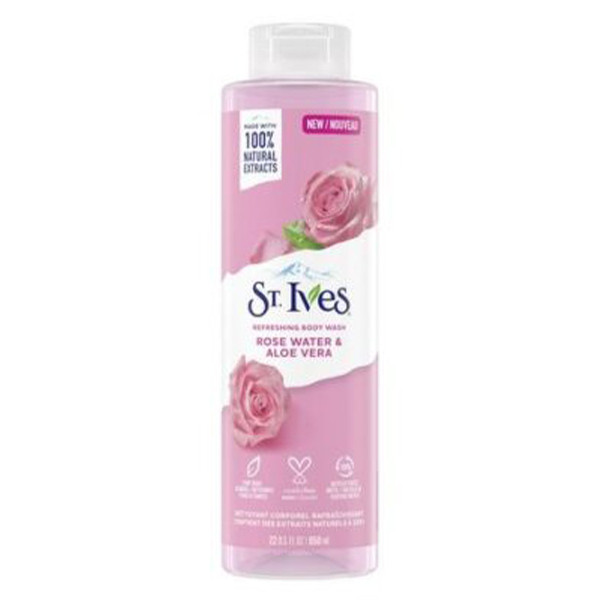 شامپو بدن گل رز و آلوورا سینت ایوز St.Ives Rose Water & Aloe Vera Body Wash 650ml