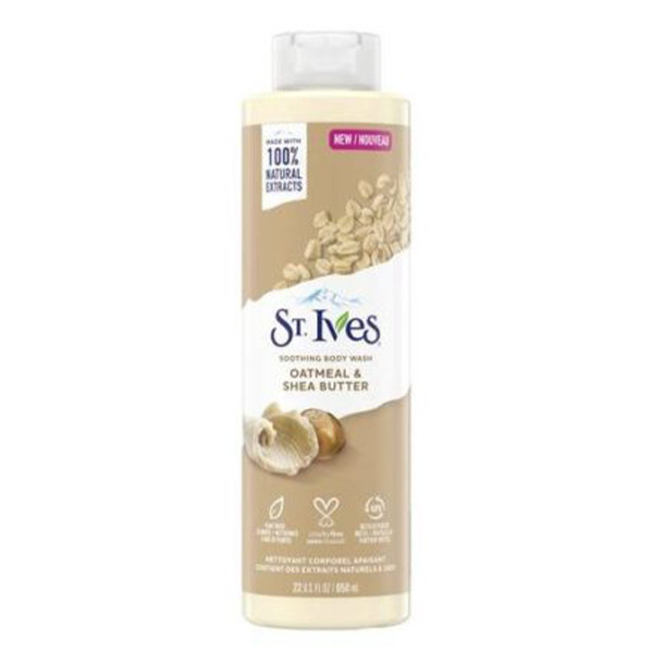 شامپو بدن جو دو سر و شی باتر سینت ایوز St.Ives Soothing Oatmeal & Shea Butter Body Wash 650ml