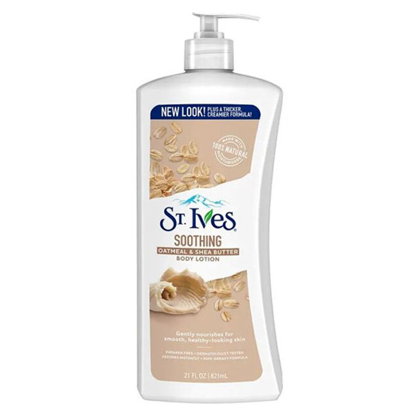 لوسیون بدن عصاره جودوسر و شی باتر سینت ایوز St.ives Naturally Soothing Oatmeal & Shea Butter Body Lotion