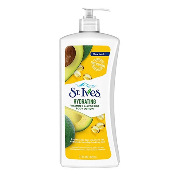 لوسیون بدن عصاره آووکادو سینت ایوز St.Ives Hydrating Vitamin E & Avocado Body Lotion