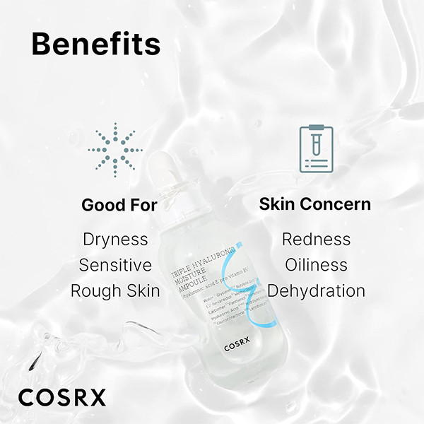 آمپول آبرسان هیالورونیک اسید کوزارکس Cosrx Triple Hyaluronic Moisture Ampoule 40Ml