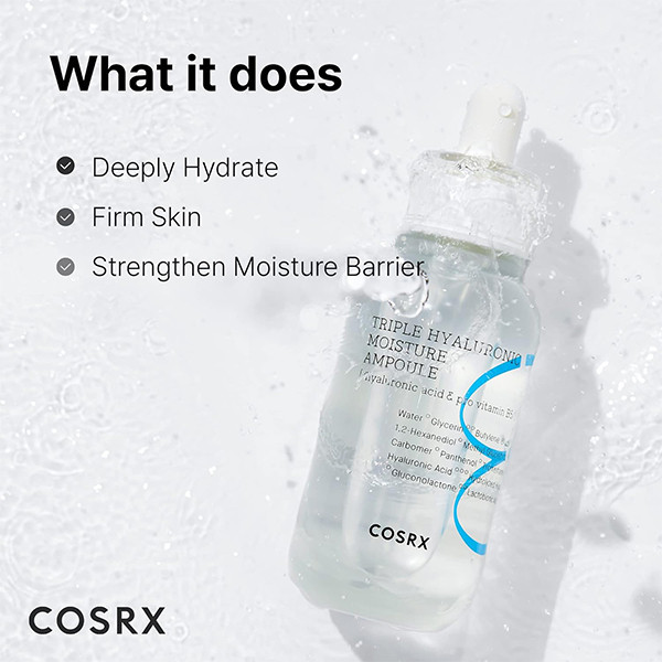 آمپول آبرسان هیالورونیک اسید کوزارکس Cosrx Triple Hyaluronic Moisture Ampoule 40Ml