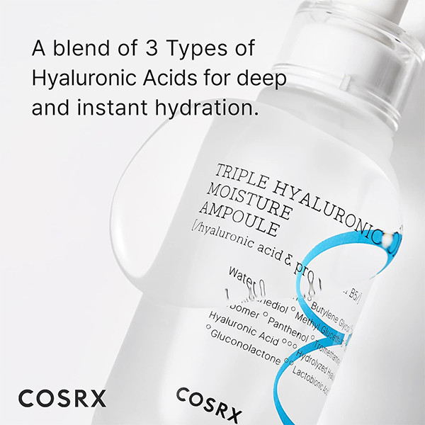 آمپول آبرسان هیالورونیک اسید کوزارکس Cosrx Triple Hyaluronic Moisture Ampoule 40Ml