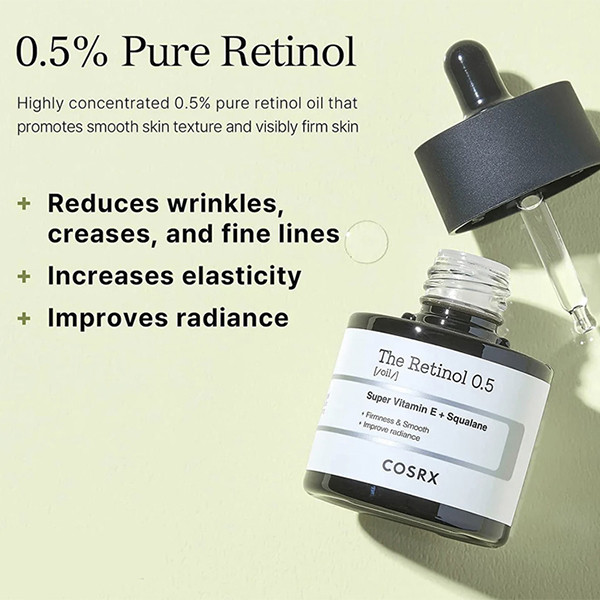 سرم ضد چروک و جوان ساز رتینول کوزارکس Cosrx The Retinol Super Vitamin E Squalane 20Ml