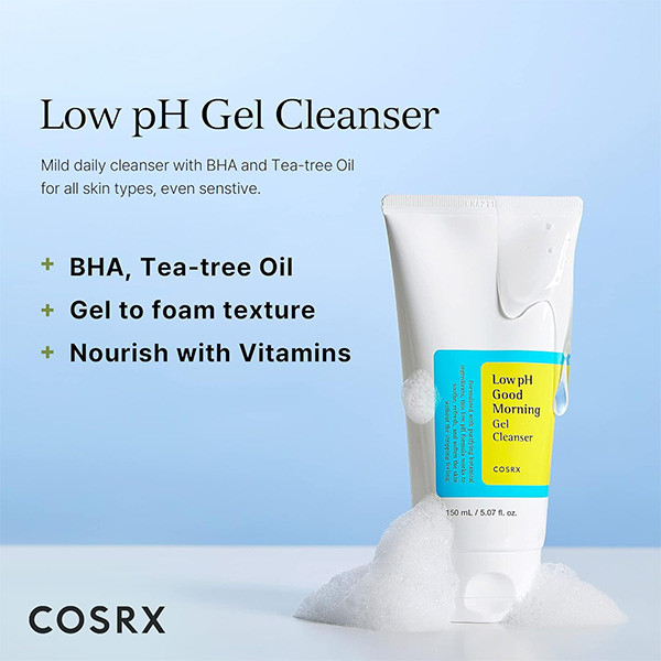ژل شوینده گود مورنینگ کوزارکس Cosrx Low Ph Good Morning Gel Cleanser 150Ml