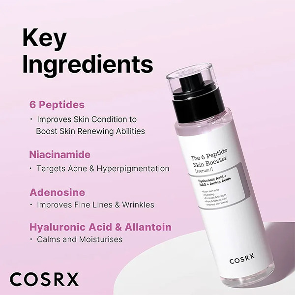 سرم تقویت کننده پپتاید کوزارکس Cosrx The 6 Peptide Skin Booster 150Ml