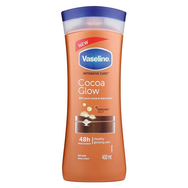 لوسیون بدن کاکائو وازلین Vaseline Body Lotion Cocoa Glow 400ml
