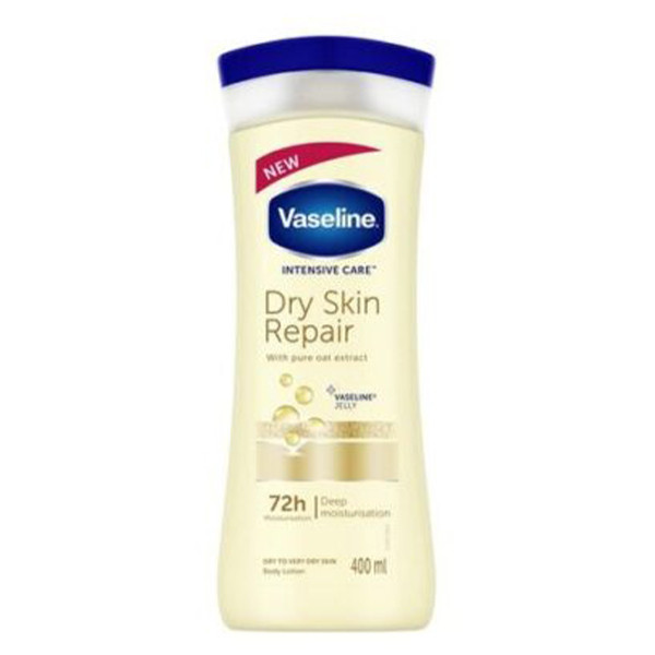 لوسیون بدن جو دو سر اسکین وازلین Vaseline Dry Skin Repair 400ml
