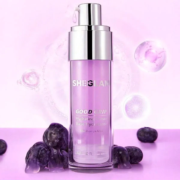 پرایمر گود گریپ آبرسان بلوبری شیگلم Sheglam Good Grip Hydrating Primer Blueberry 45Ml