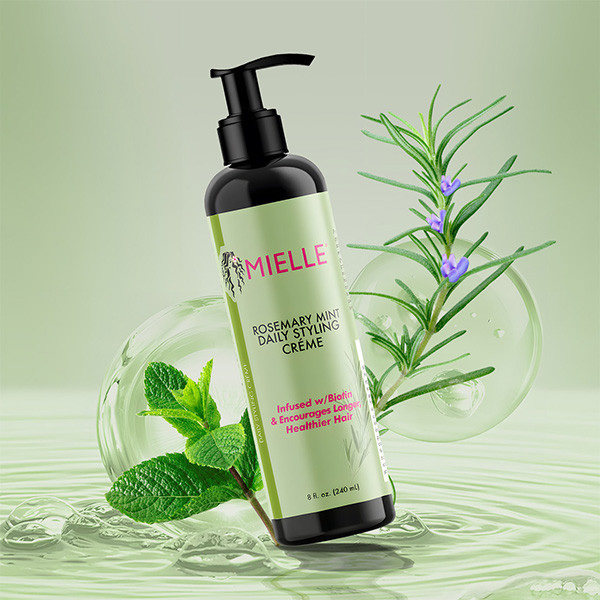کرم مو حالت دهنده روزانه رزماری میله Mielle Rosemary Mint Daily Styling Creme 240Ml