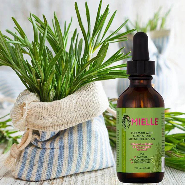 روغن مو ضد ریزش رزماری میله Mielle Rosemary Mint Sclap & Hair Strengthening Oil 59Ml