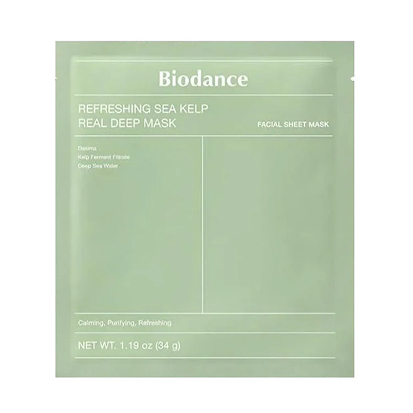 ماسک صورت جلبک دریایی بایودنس Biodance Refreshing Sea Kelp Mask 1 Sheets