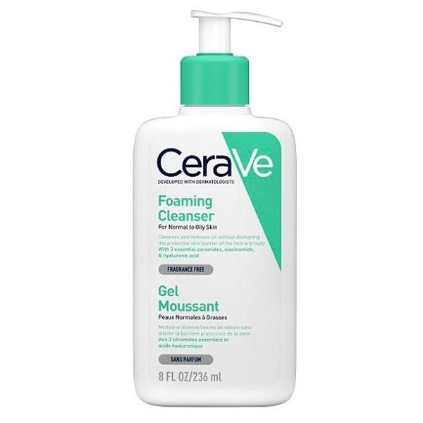 فوم شوینده پوست نرمال تا چرب سراوی Cerave Foaming Cleanser For Normal To Oily Skin 236ml