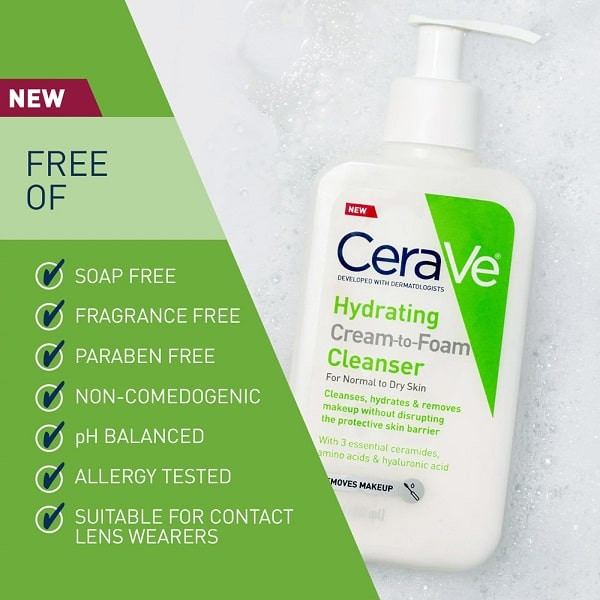 ژل شوینده پوست نرمال تا خشک سراوی Cerave Hydrating Cleanser 236ml