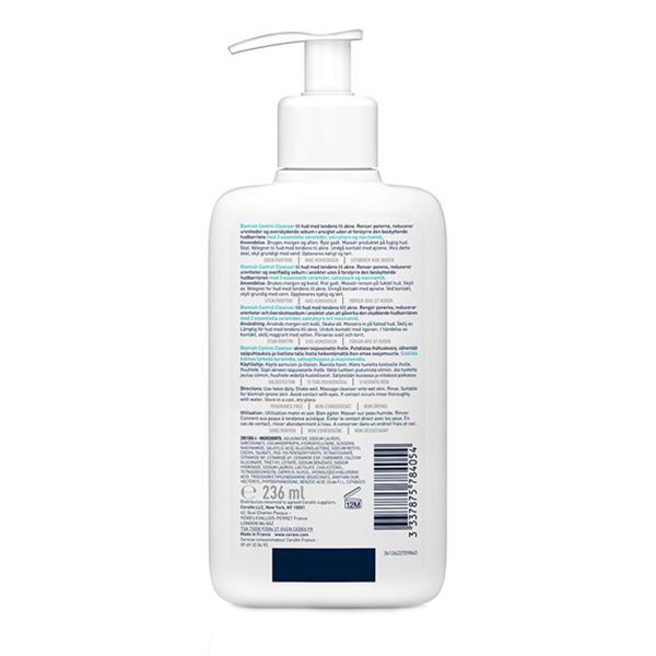 ژل شوینده ضد جوش و آکنه سراوی Cerave blemish control cleanser 236Ml