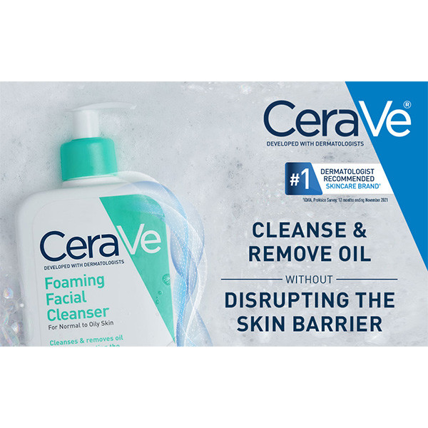 فوم شوینده صورت پوست نرمال تا چرب سراوی Cerave Normal To Oily Skin Foaming Cleanser 473Ml