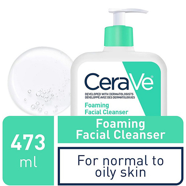 فوم شوینده صورت پوست نرمال تا چرب سراوی Cerave Normal To Oily Skin Foaming Cleanser 473Ml