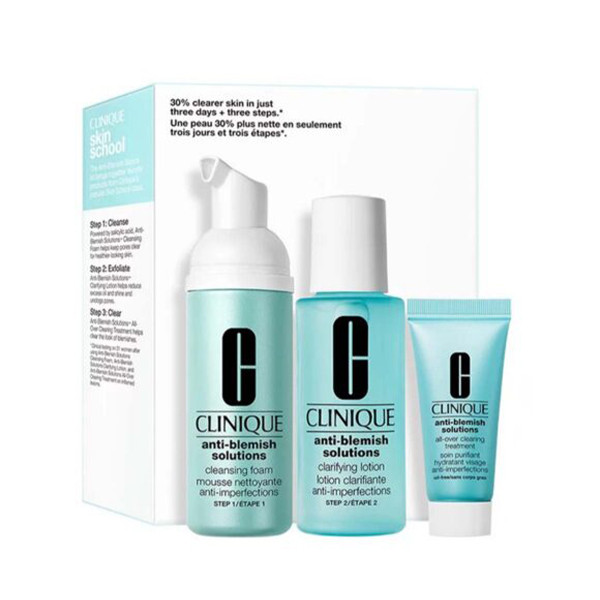 پک روتین پوستی ضد جوش کلینیک Clinique Skin School Supplies Anti Blemish Pack