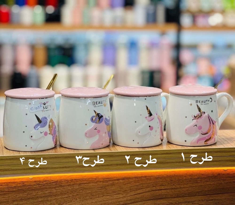 ماگ سرامیکی طرح یونیکورن (اسب تک شاخ)